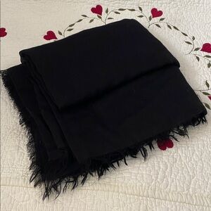 Bajra Black Cashmere & Silk Luxury Scarf